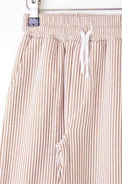 TOFİSA Mink Striped Girl's Trousers - 26102