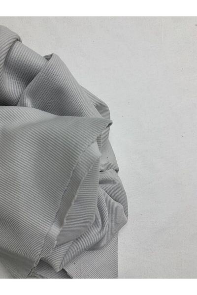 Yiğit Kumaş Camisole (Ribana) Fabric, Piece 90X120 cm Gray