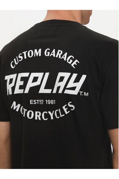 Replay replay Men's T-Shirt M6874 .000.2660 Black