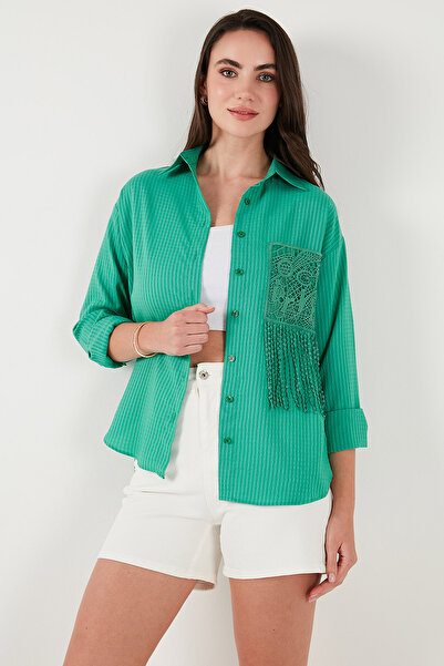 Lela Сорочка з довгими рукавами та кишенями з вишивкою Regular Fit СОРОЧКА 6773215