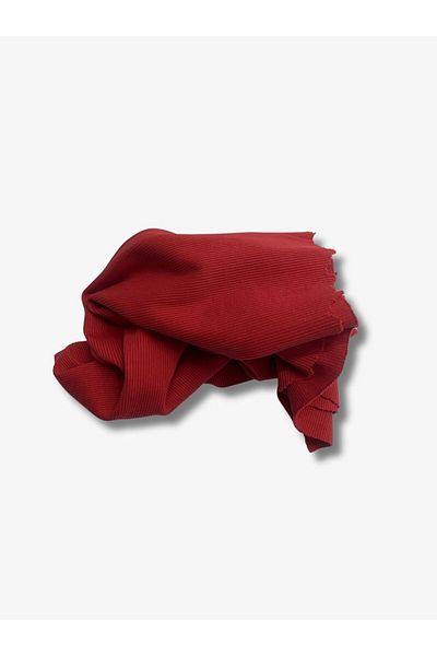 Yiğit Kumaş Red Camisole (Ribana) Fabric, Piece 40X140 cm