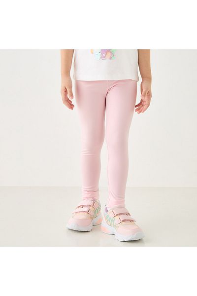 Juniors Solid Leggings With Elasticated Waistband