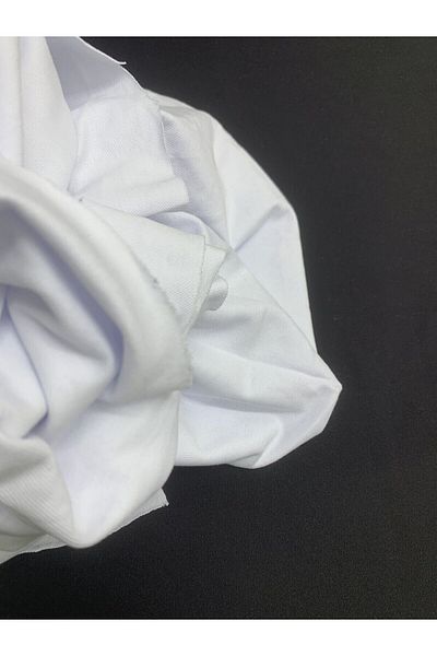 Yiğit Kumaş White Flexible Lacoste Fabric, Track 80X180 cm