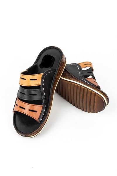 PATRON SHOES Women's Genuine Leather Slippers