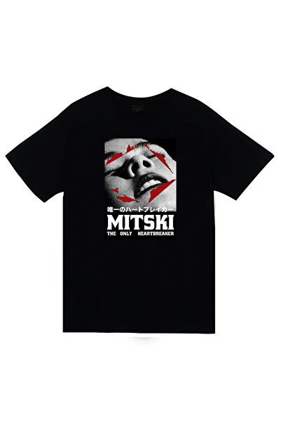 fame-stoned Mitski unisex majica sa printom, 100% pamuk, crna