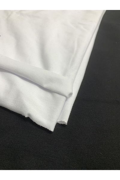 Yiğit Kumaş White Flexible Lacoste Cloth, Track 90X160 cm