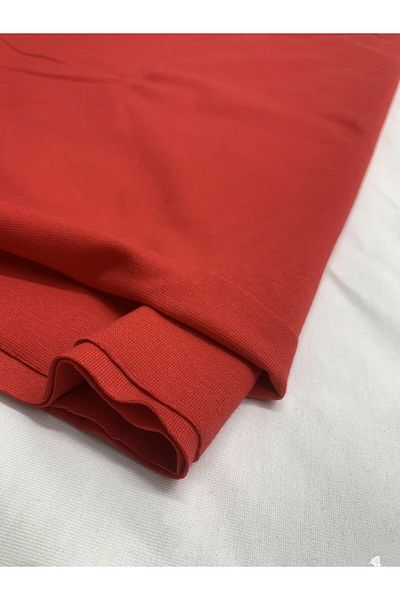 Yiğit Kumaş Red Fine Ribana Fabric, Piece 110X170 cm