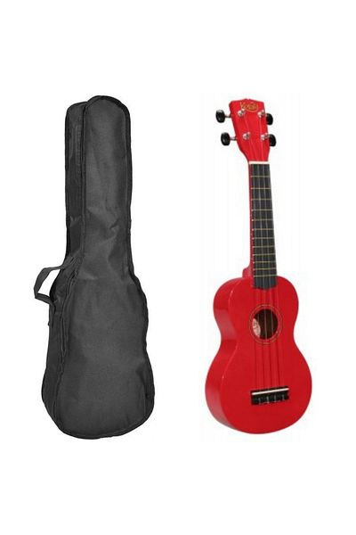 Korala UKS30RD Red soprano ukulele set