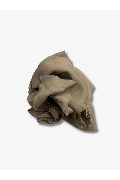 Yiğit Kumaş Camisole (Ribana) Fabric, Piece 100X150 cm Brown