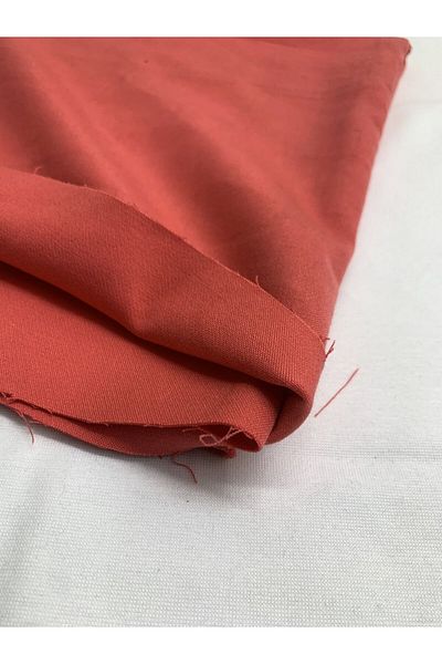 Yiğit Kumaş Coral Color Thick Trousers Cloth Flexible, Piece 75X140 cm