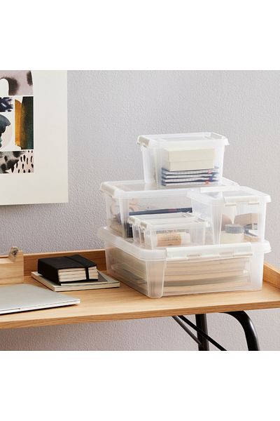 Orthex Storage and organization box, with lid, SmartStore Home 14, BPA-free plastic, 40x30x11 cm
