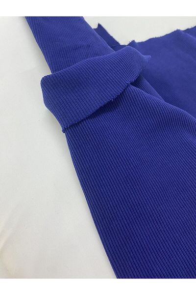 Yiğit Kumaş Blue Camisole (Ribana) Fabric, Piece 80X140 cm