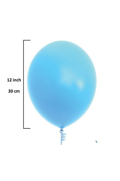 Ropet Set 25 baloane latex, Albastru Deschis, 30cm, Ropet