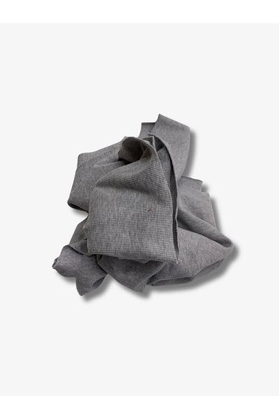 Yiğit Kumaş Camisole (Ribana) Fabric, Piece 55X140 cm Gray