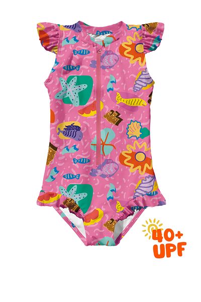 KidZee Sunny Swimsuit UPF 40+ Προστατευτικό βρεφικό και παιδικό μαγιό