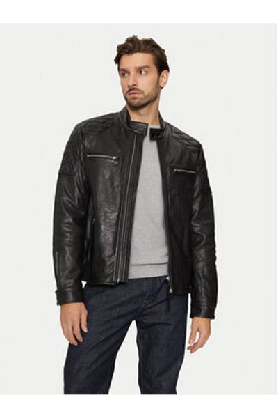 Replay Men's Leather Jacket M8435 .000.84950 Black