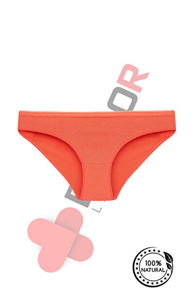 BEGBOR LİNGERİE Solid Textured High Waist Women's Slip Panties – Soft Cotton Comfort