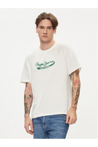 Pepe Jeans Men's T-Shirt PM509390 Ecru