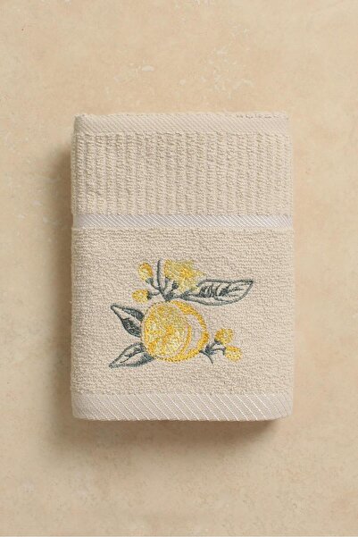 Ellia Soft Afrodisias %100 Pamuk Nakışlı El Ve Yüz Havlusu Çeyizlik Ve Mutfak Havlusu 40x70 cm