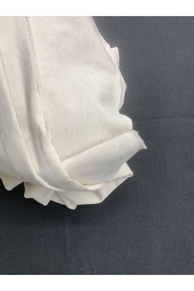 Yiğit Kumaş Cream Tok Single Jersey Fabric, Piece 100X190 cm