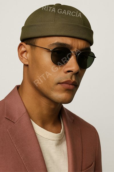 Ritagarcia Adjustable Retro Khaki Skullcap Summer Hat