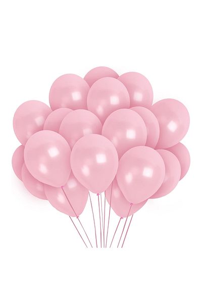 Ropet Set of 25 latex balloons, Light pink, 30cm, Ropet