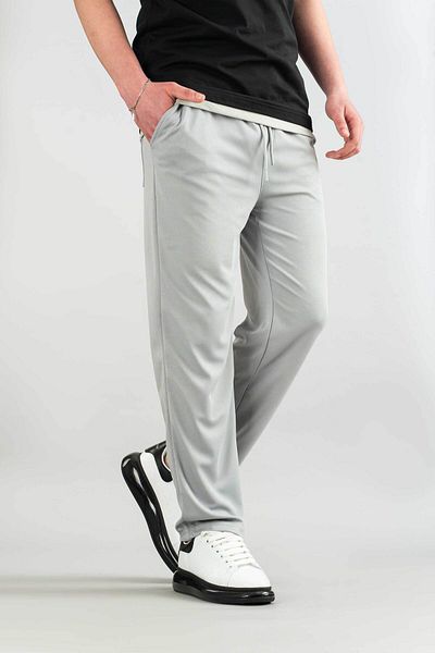 bombe Men's Fabric Canvas Blended Comfortable Fit Bagy Pants Fabric Belted Drawstring Lycra Pants
