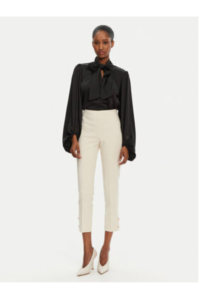 RINASCIMENTO Pantaloni din material textil pentru femei CFC0122858003 Ecru