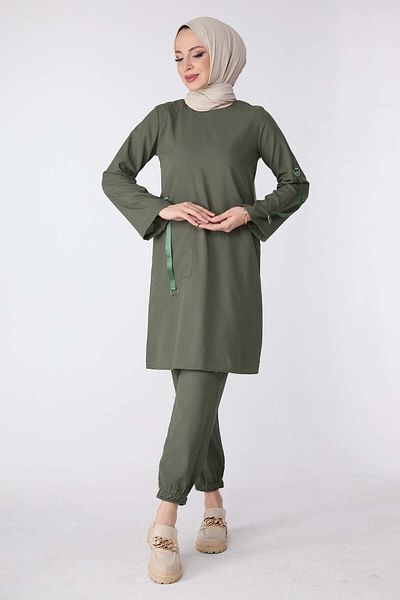 TOFİSA Tunic Trousers Khaki - 13062