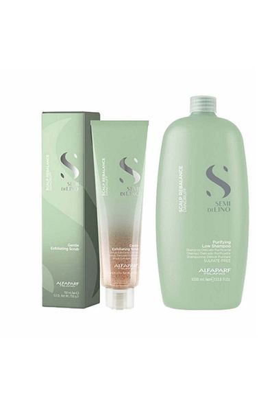 Alfaparf Milano Scalp Rebalance Anti-dandruff Set Shampoo 1000 ml Exfoliant 150 ml