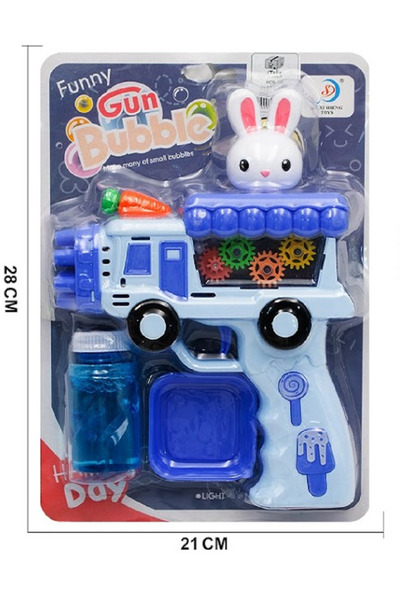 rexa آلة فقاعات سيارة أرنب خفيفة الوزن بـ 12 فتحة للأطفال