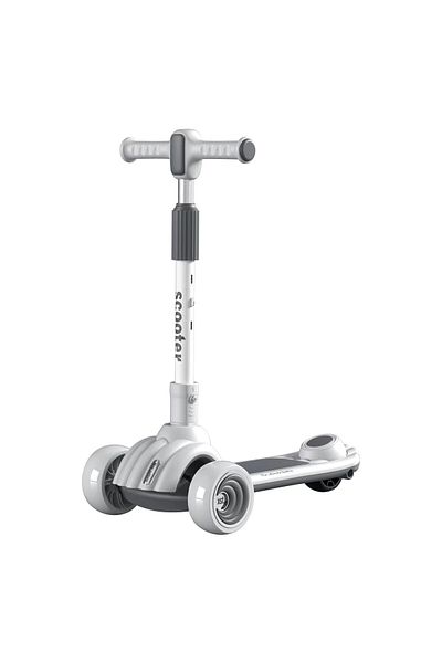 Factory Price - Jordan Portable 3 Wheels Kids Pedal Scooter - Grey