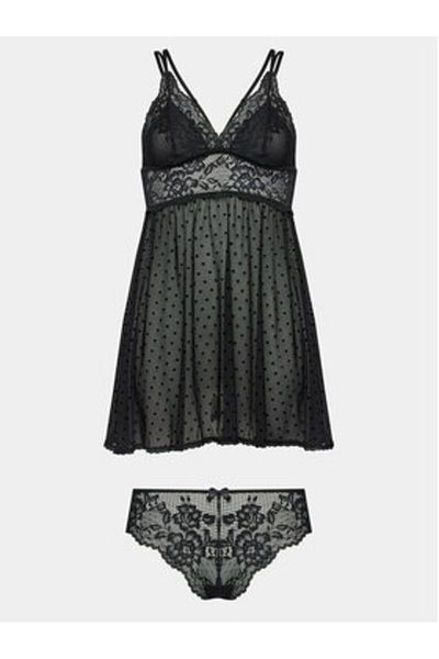 Hunkemöller Cămașă de noapte pentru femei hunkemoller 169282 Negru