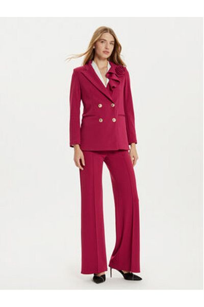 RINASCIMENTO Women's fabric trousers CFC0121355003 Burgundy