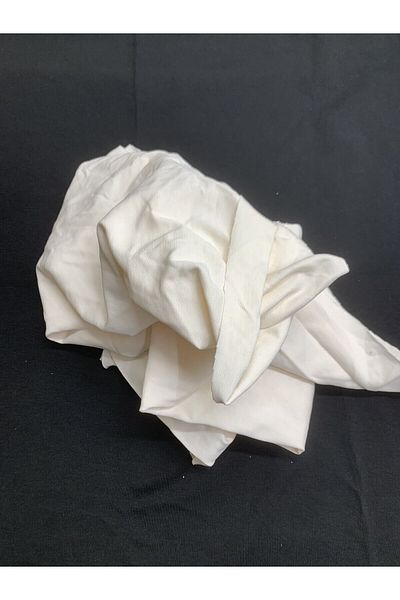 Yiğit Kumaş Cream Tok Single Jersey Fabric, Piece 90X140 cm