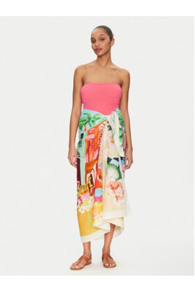 Iconique Women's Poncho IC24-148 Colorful