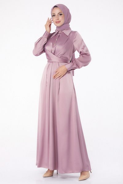 TOFİSA Evening Dress Lilac - 26194