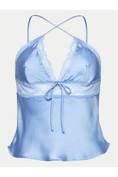 Hunkemöller hunkemoller Top de pijama pentru femei 204993 Albastru