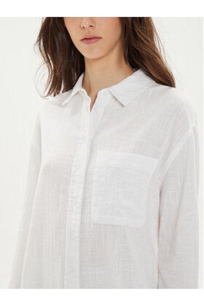 Gina Tricot Cămașă de damă 22624 Alb