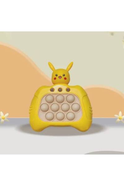 OEM Pop-It Console interactive game, anti-stress, with sounds and lights, Yellow