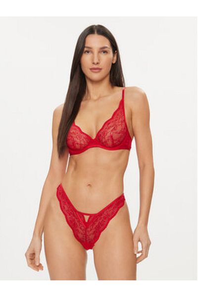 Hunkemöller hunkemoller Women's Bralette Bra 184808 Red