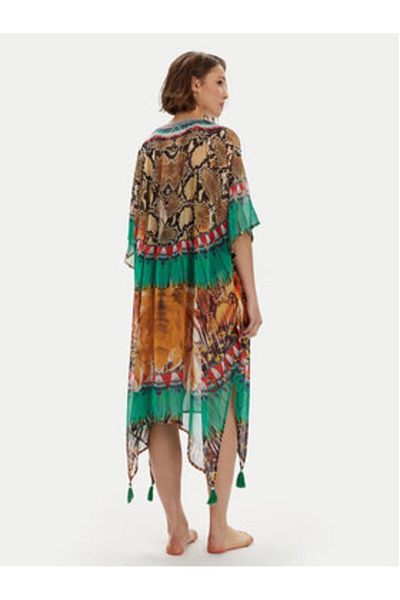 Iconique Women's Poncho IC24-148 Colorful