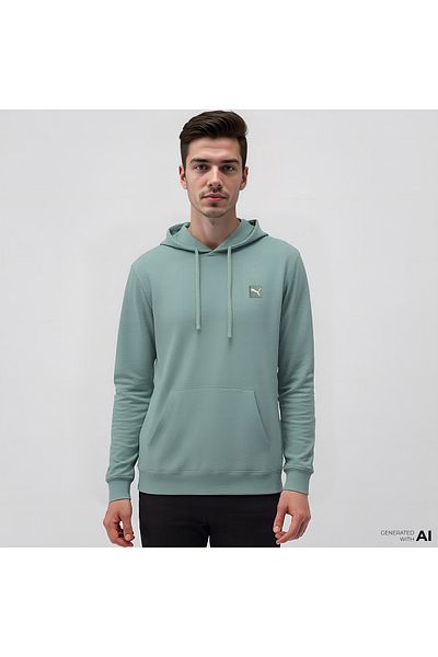 Puma Ess Elevated Tr Erkek Yeşil Sweatshirt