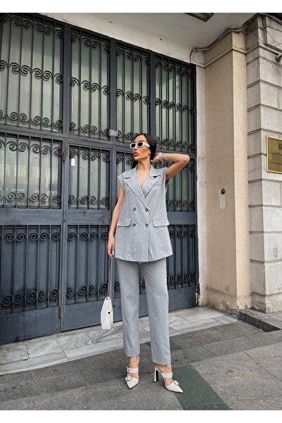 Joana Γυναικεία Γκρι Κοστούμια Tomisy