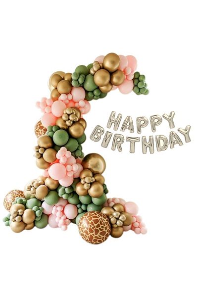 Ropet Happy Birthday party balloon and decoration set, 749, 90 pcs, Ropet