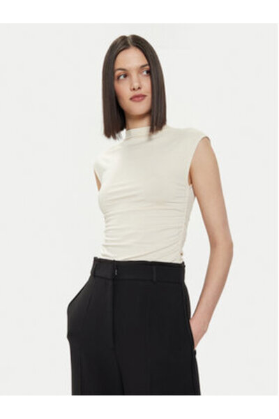 Gina Tricot Top pentru femei 20883 Ecru