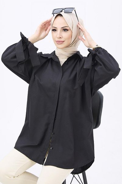 TOFİSA Fekete tunika - 10811