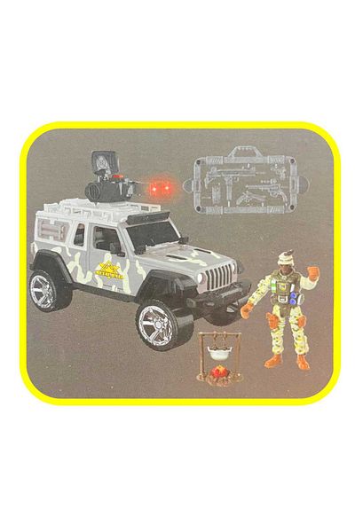 Art Tone Eli̇vara Military Off-Road Vehicle 6676A with Sound and Light 3+