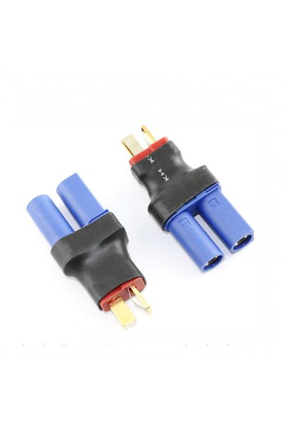 Choice EC5 F to Deans M 2PCS EC5 Male Female to EC3 XT60 Deans T Plug Male Female No Wire Connector Plug Ad