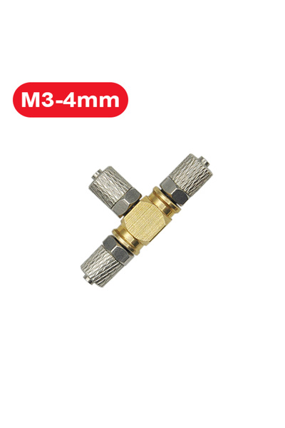 choice2 موصل هيدروليكي صغير ثلاثي القنوات من النوع T/Y، مقاس M3-4 مم (T)، منا...